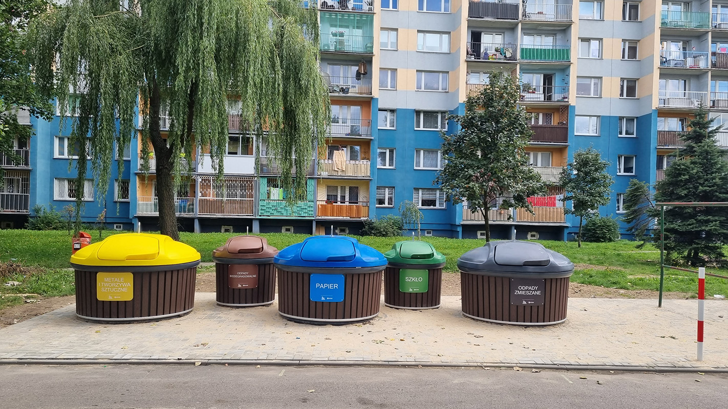 Nowoczesne pojemniki Bagio